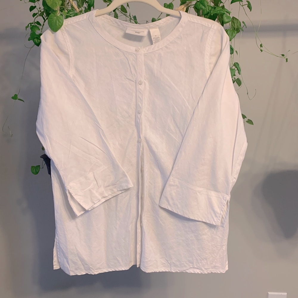 White button down